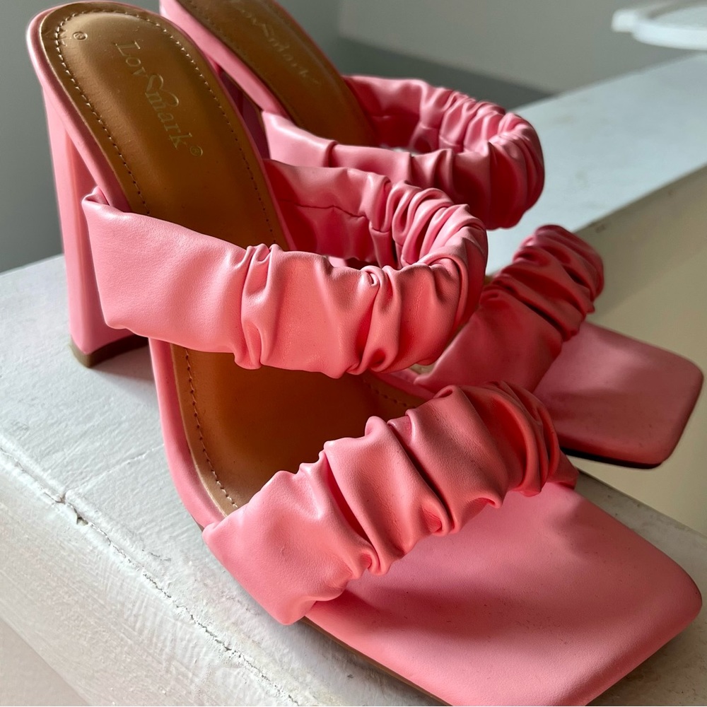 pink heels never used size 7